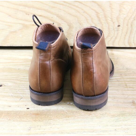 New Rodd & Gunn Boots Mens 8 Brown Leather Pebbly Hill Chukka Ankle Portugal main image 10